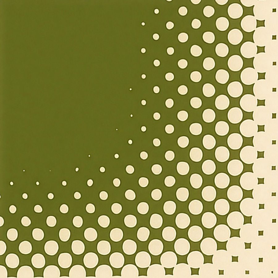 Abstract Image of Green Dots